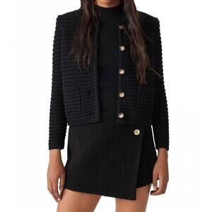 NEW BA&SH gaspard cardigan in noir